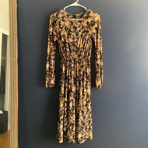 Wild Fable calf length midi floral dress